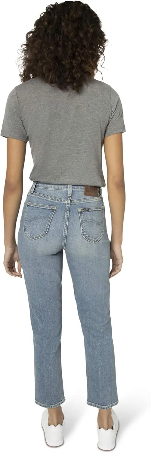 Lee Women's High Rise Straight Ankle Jean