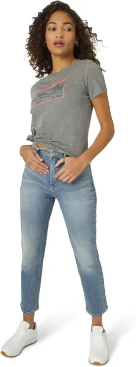 Lee Women's High Rise Straight Ankle Jean