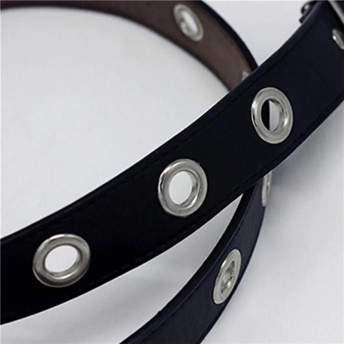 Women's Chain Eyelet Tray Belt Women's Belt Butterfly Fashion Hip Hop Punk Skirt Accessory