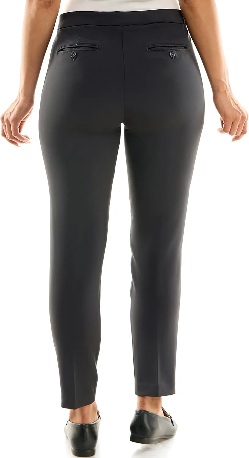 Zac & Rachel Women's Pull-on Ankle Pants with Band
